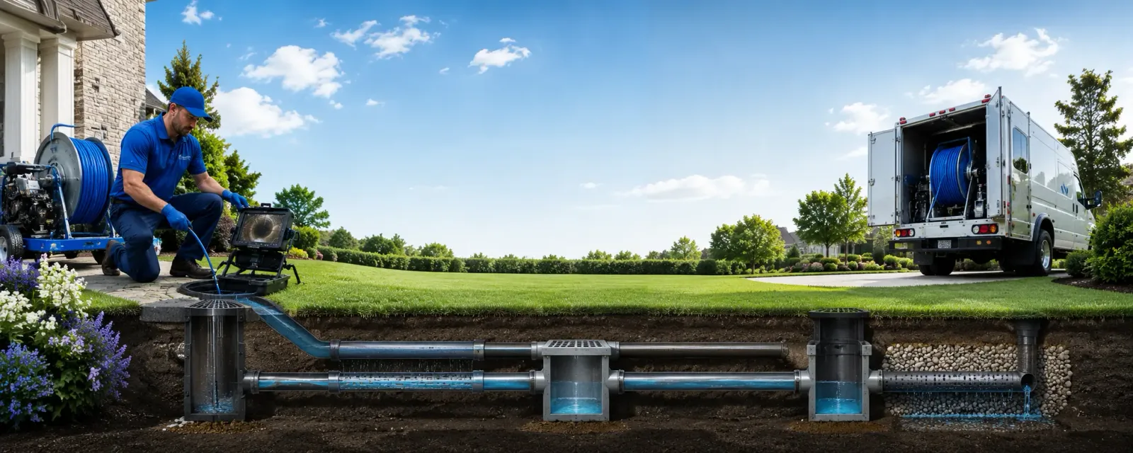Outdoor drain cleaning information for Mint Hill, NC